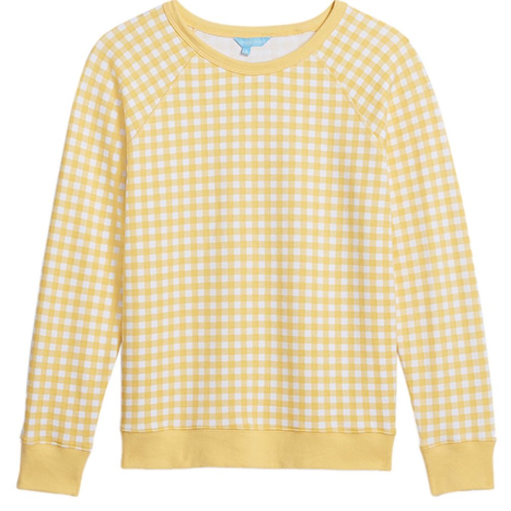 Yellow Draper James Gingham Sweatshirt
